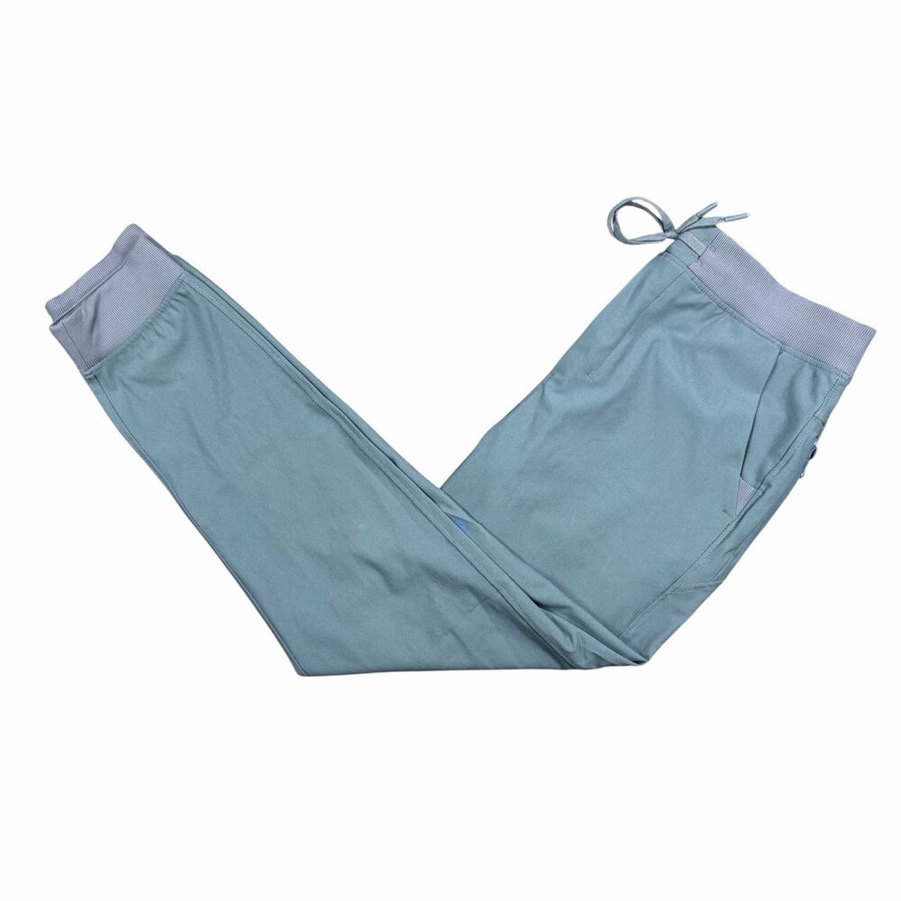 Birddogs Men’s XL Teal Blue-Green Performance Jogger Pants Drawstring Zip Pocket